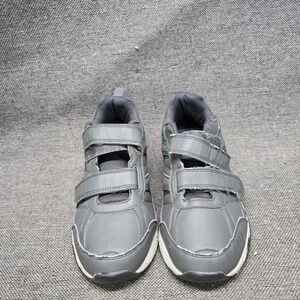 Avia Walking Shoes Hook Loop Straps Grey Sneakers Fair Condition Work Play
